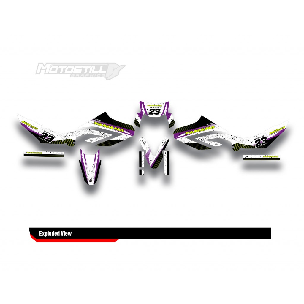 YAMAHA WR125 R-X GRAPHIC STICKER SET DECAL KIT