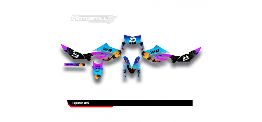YAMAHA WR125 R-X GRAPHIC STICKER SET DECAL KIT