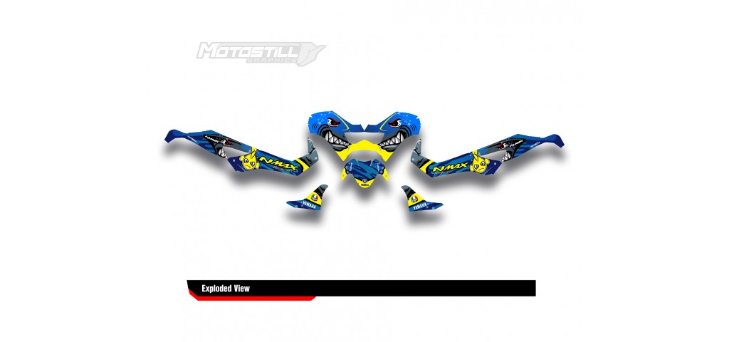 YAMAHA NMAX GRAPHIC STICKER SET - DECAL KIT