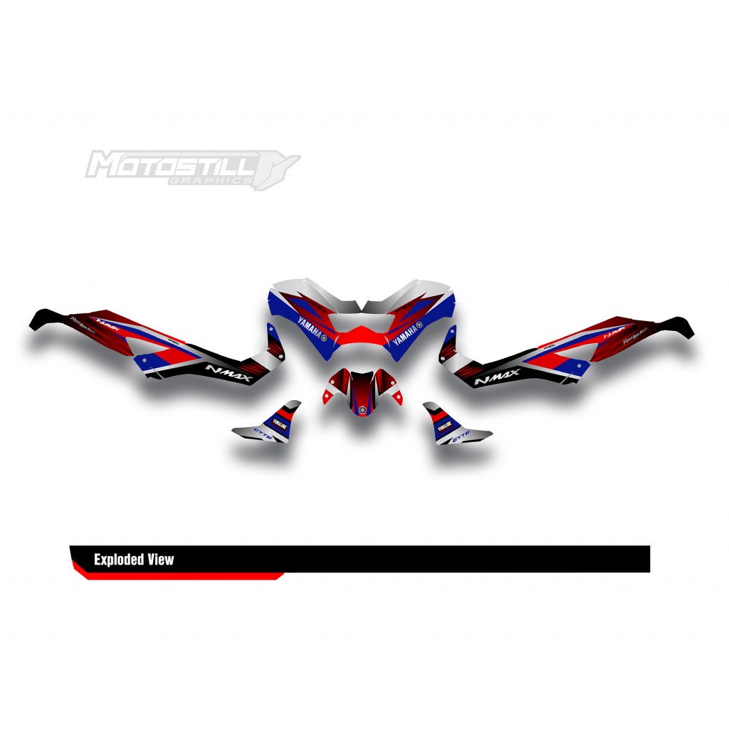 YAMAHA NMAX GRAPHIC STICKER SET - DECAL KIT