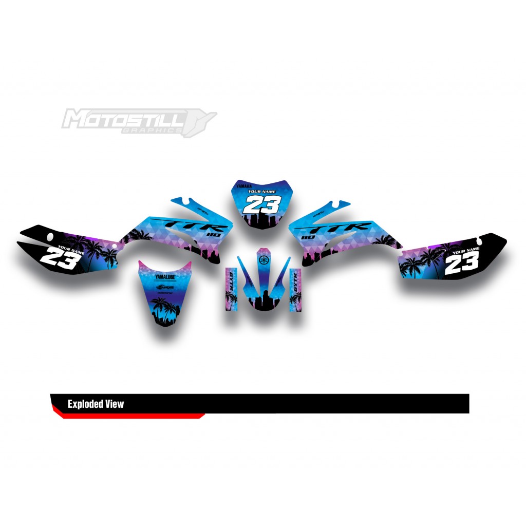 YAMAHA TTR 110 2008-2025 GRAPHIC DECAL KIT