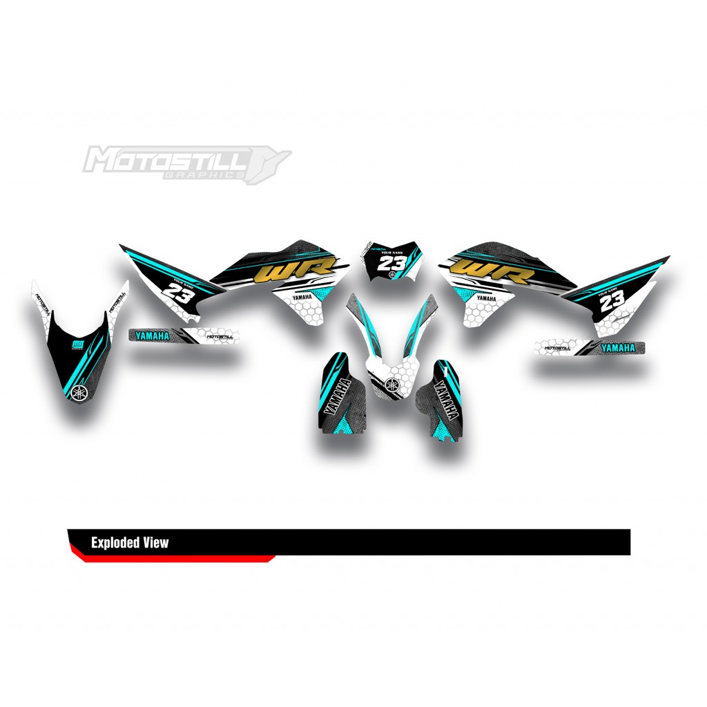 YAMAHA WR250 R-X GRAPHIC STICKER SET DECAL KIT