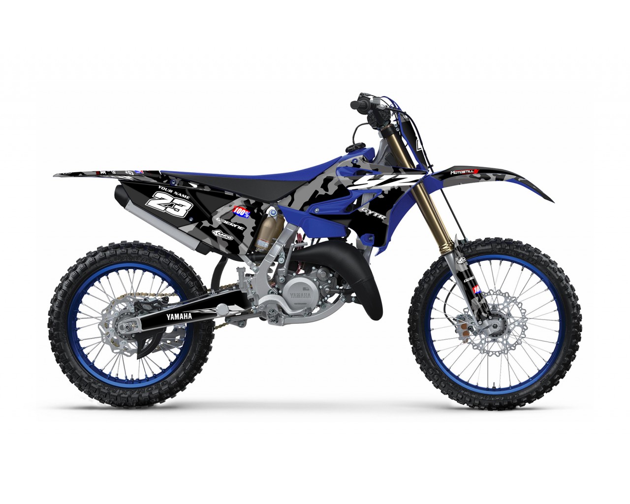 YAMAHA YZ 125 - 250 GRAPHIC STICKER SET DECAL KIT