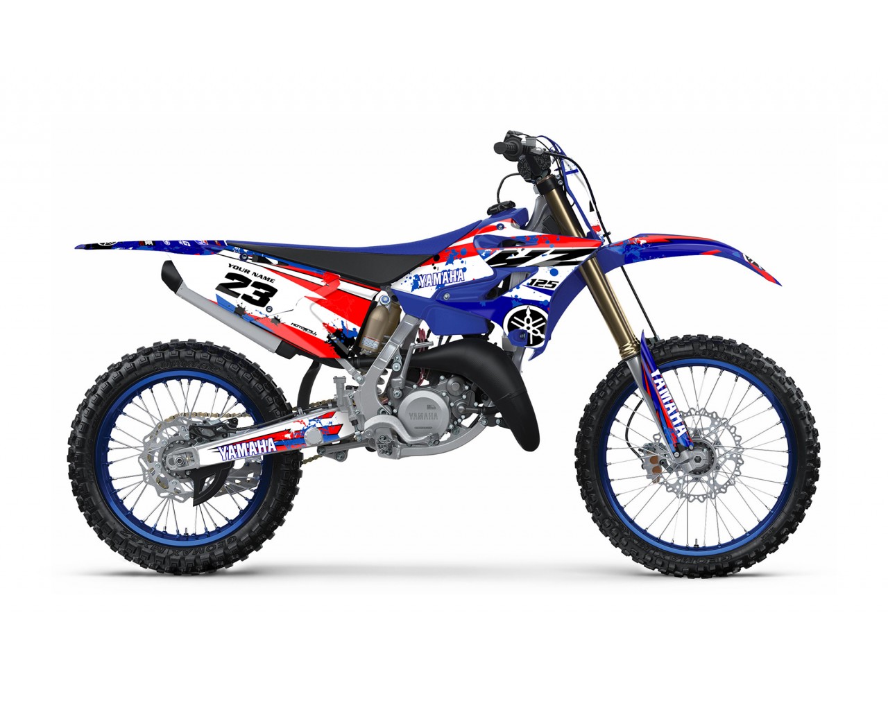 YAMAHA YZ 125 - 250 GRAPHIC STICKER SET DECAL KIT