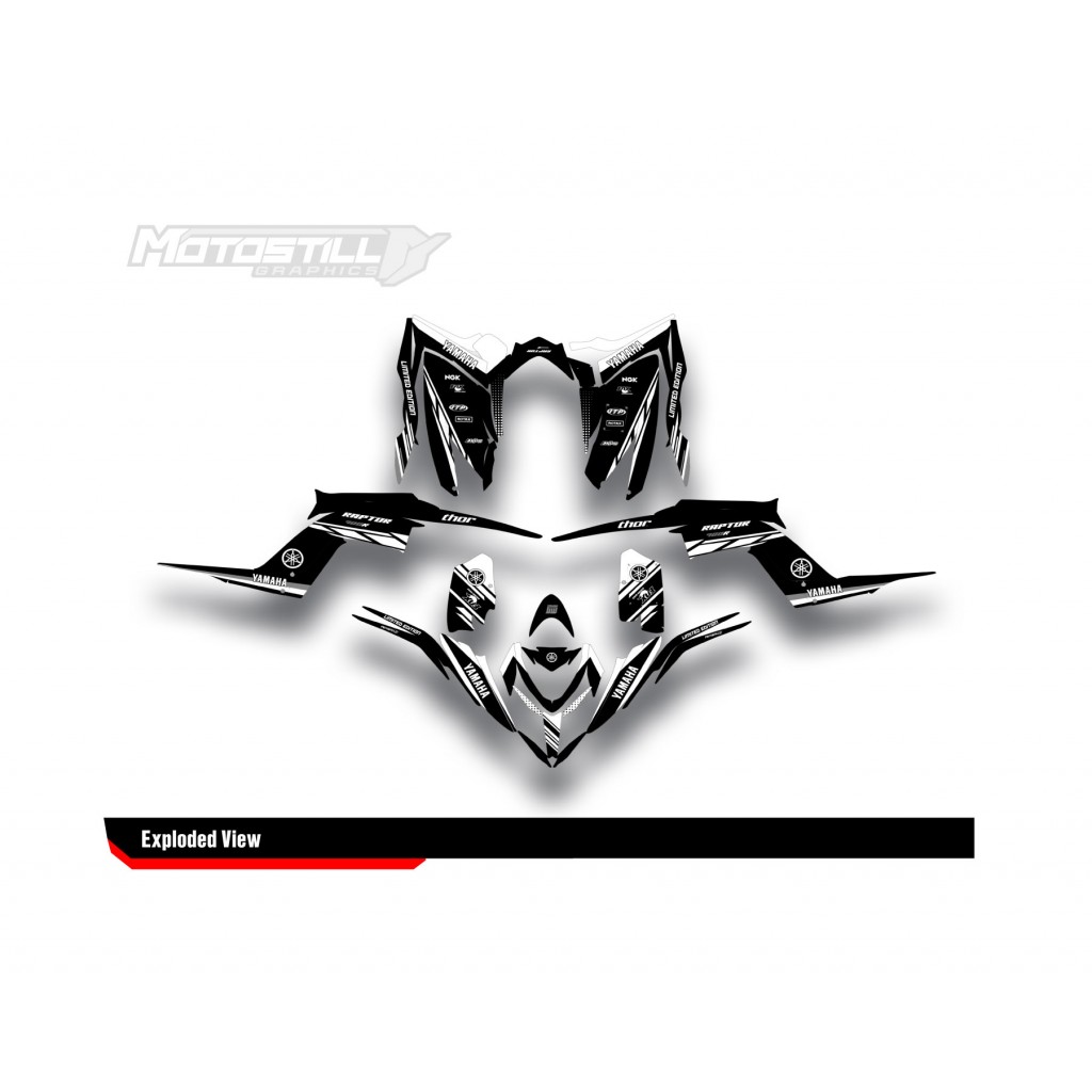 Yamaha Raptor 700 2006 - 2024 Graphıc Set - Decal Kıt