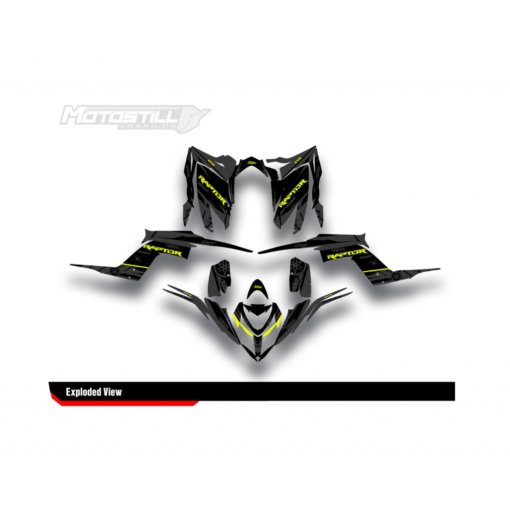 Yamaha Raptor 700 2006 - 2024 Graphıc Set - Decal Kıt