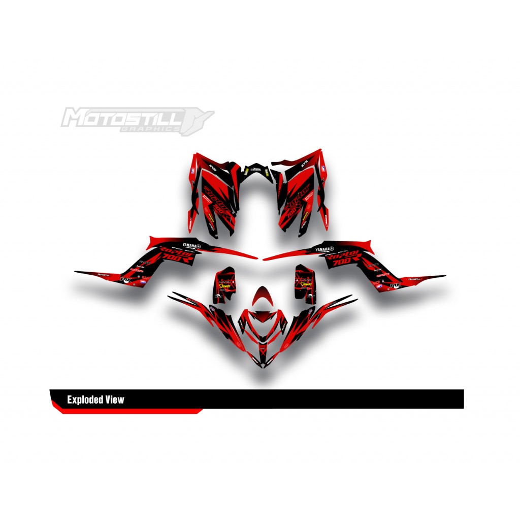 Yamaha Raptor 700 2006 - 2024 Graphıc Set - Decal Kıt