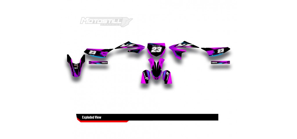 YAMAHA YZ 65 GRAPHIC STICKER SET DECAL KIT