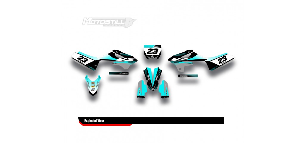 YAMAHA YZ 85 GRAPHIC STICKER SET DECAL KIT