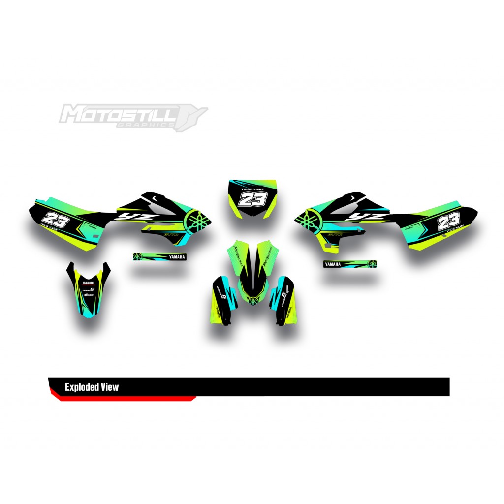 YAMAHA YZ 85 GRAPHIC STICKER SET DECAL KIT
