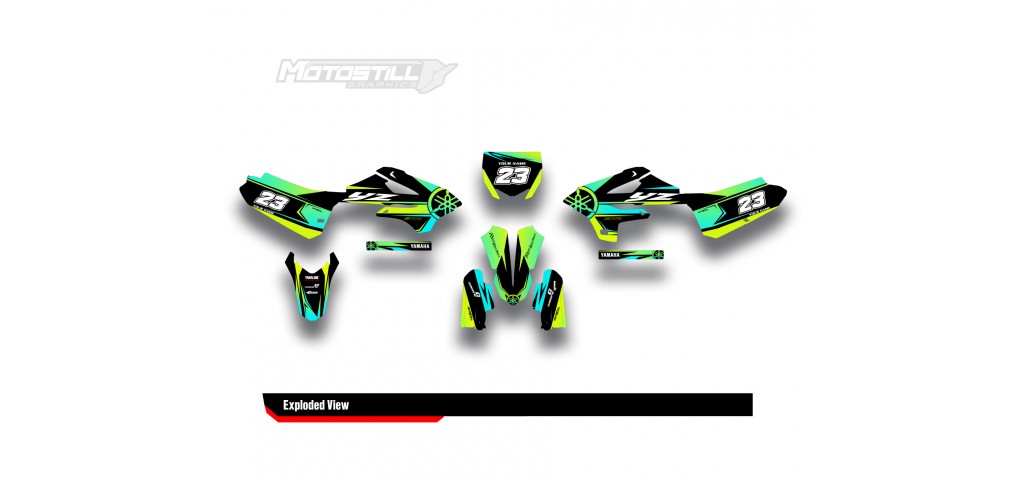 YAMAHA YZ 85 GRAPHIC STICKER SET DECAL KIT