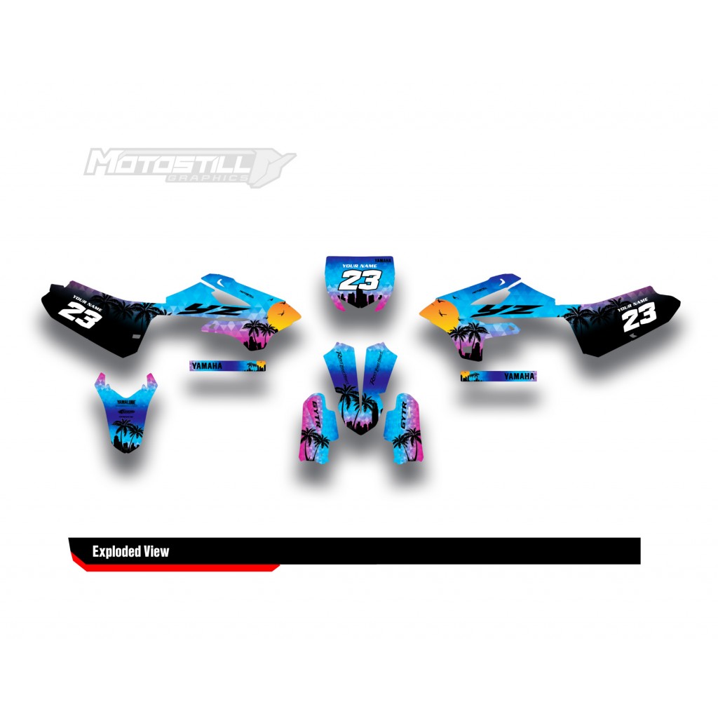 YAMAHA YZ 85 GRAPHIC STICKER SET DECAL KIT