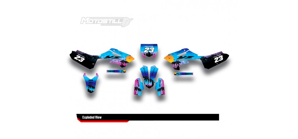YAMAHA YZ 85 GRAPHIC STICKER SET DECAL KIT