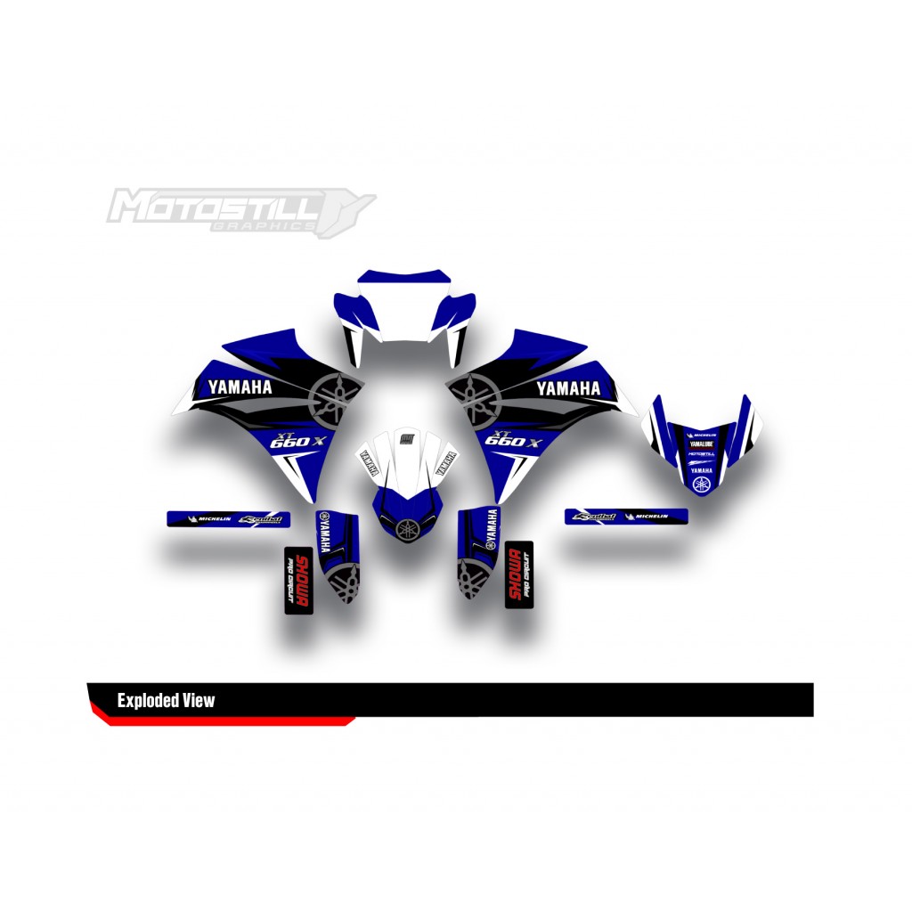 YAMAHA XTX 2004-2007 GRAPHIC STICKER SET DECAL KIT