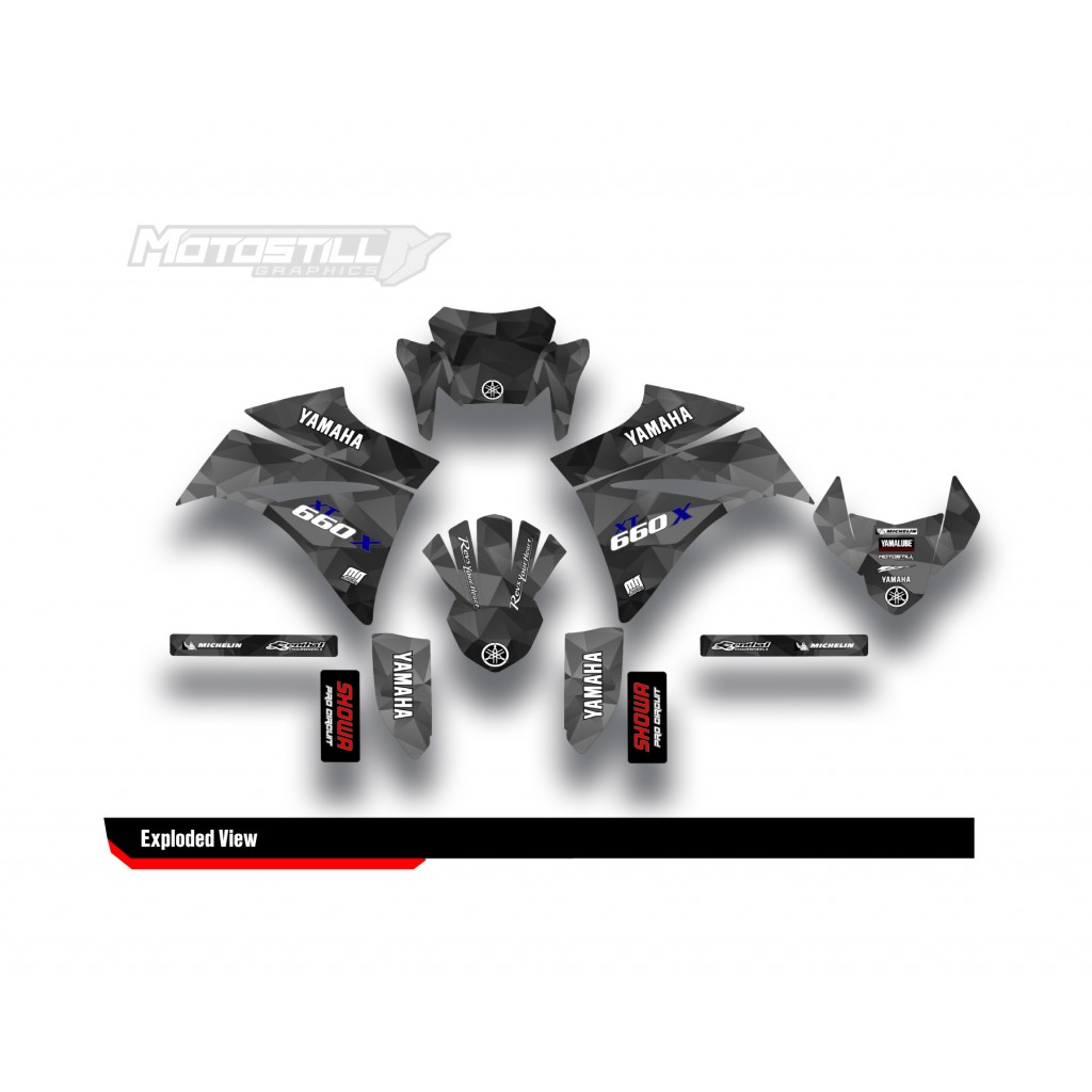 YAMAHA XTX 2004-2007 GRAPHIC STICKER SET DECAL KIT