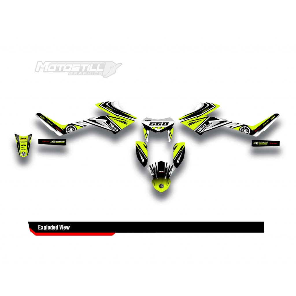 YAMAHA XTX 2007-2009 GRAPHIC STICKER SET DECAL KIT