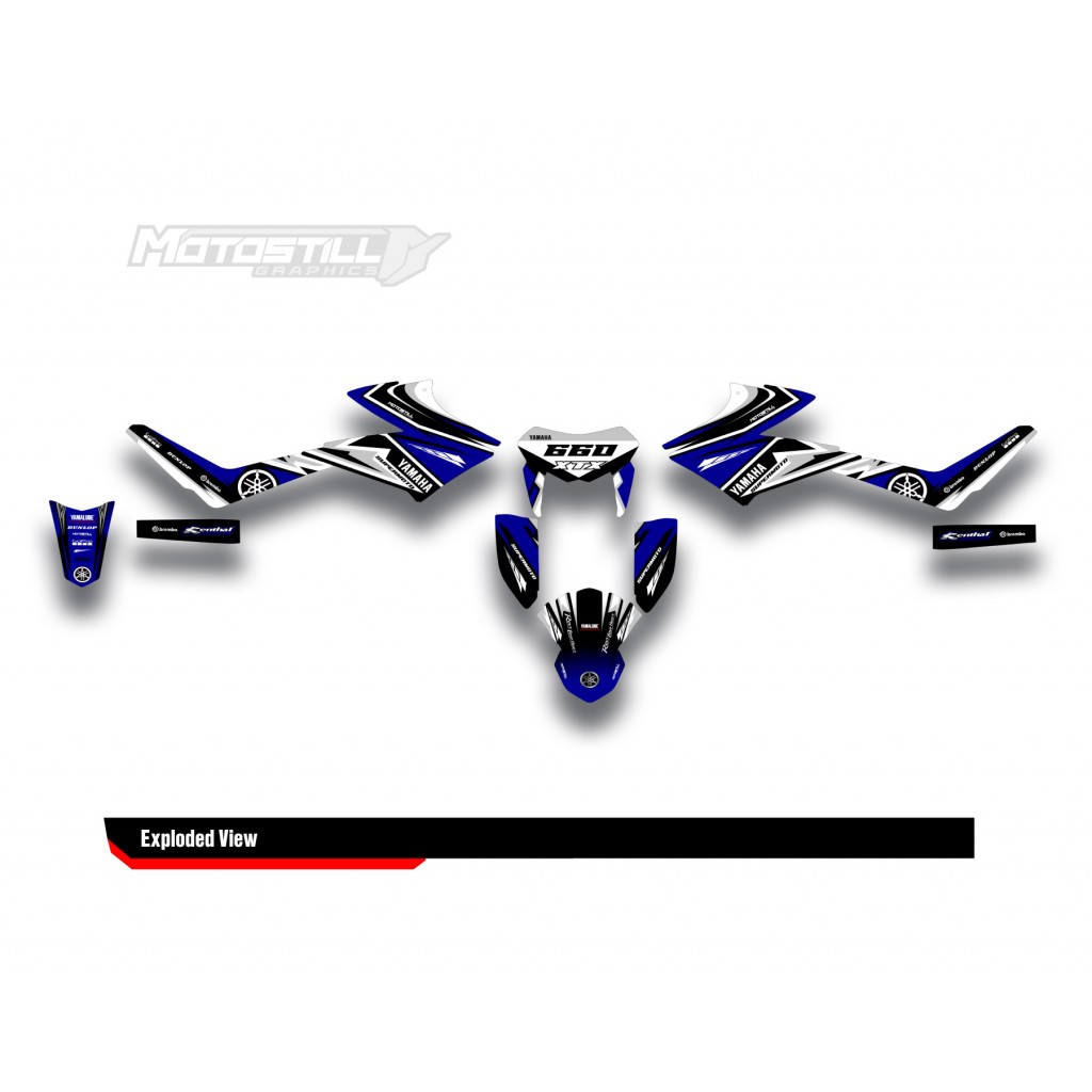 YAMAHA XTX 2007-2009 GRAPHIC STICKER SET DECAL KIT