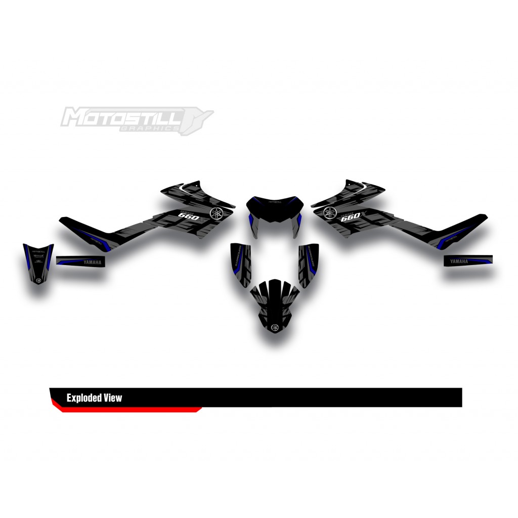 YAMAHA XTX 2007-2009 GRAPHIC STICKER SET DECAL KIT