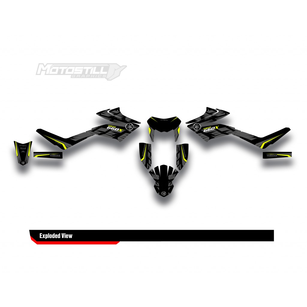 YAMAHA XTX 2007-2009 GRAPHIC STICKER SET DECAL KIT