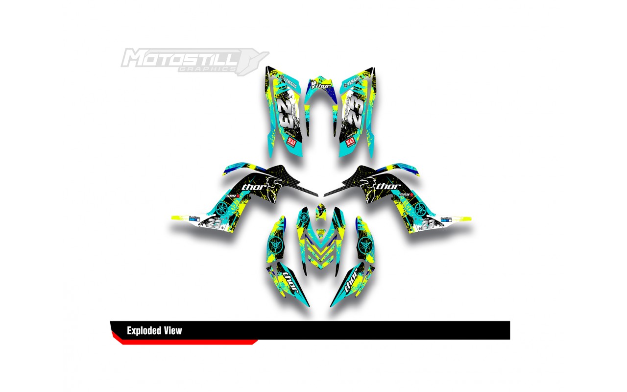 Kit Décalques Yamaha Raptor 700 2006-2012 – Stickers Graphiques Pour ATV