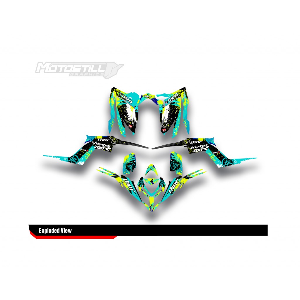 Yamaha Raptor 700 2006 - 2024 Graphıc Set - Decal Kıt