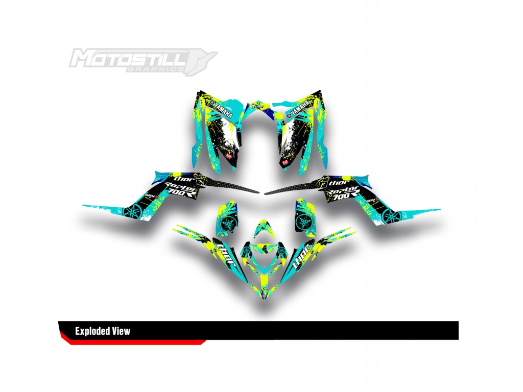 Yamaha Raptor 700 2006 - 2024 Graphıc Set - Decal Kıt