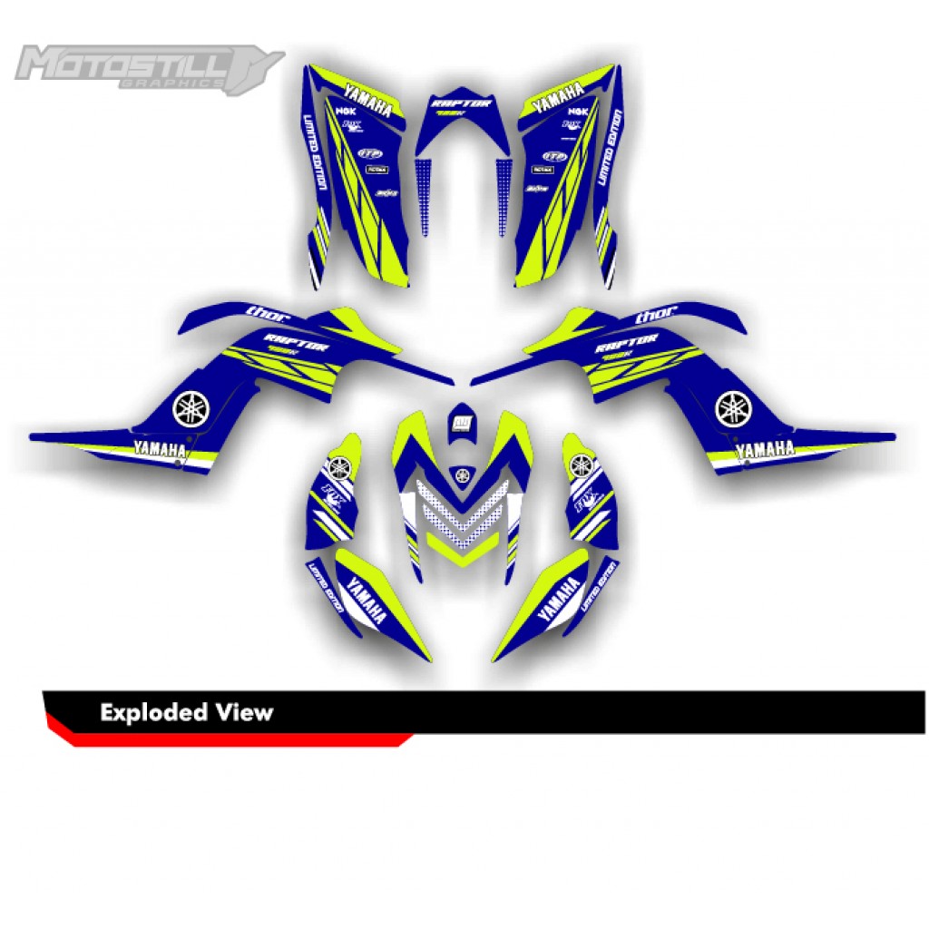 Yamaha Raptor 700 2006 - 2024 Graphıc Set - Decal Kıt