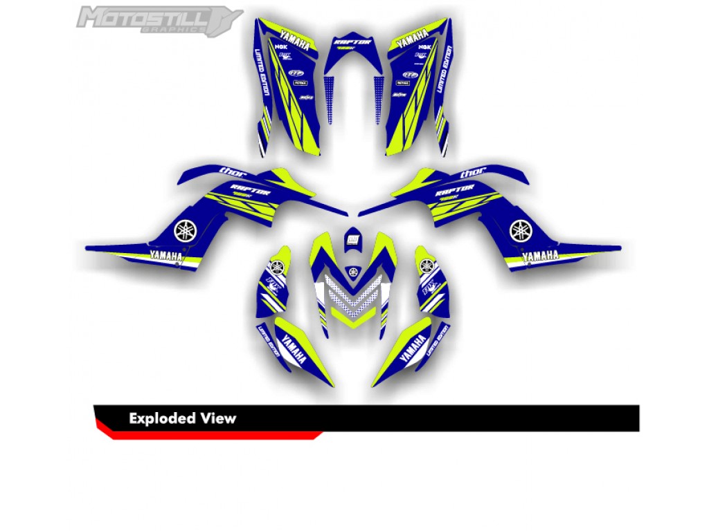 Yamaha Raptor 700 2006 - 2024 Graphıc Set - Decal Kıt