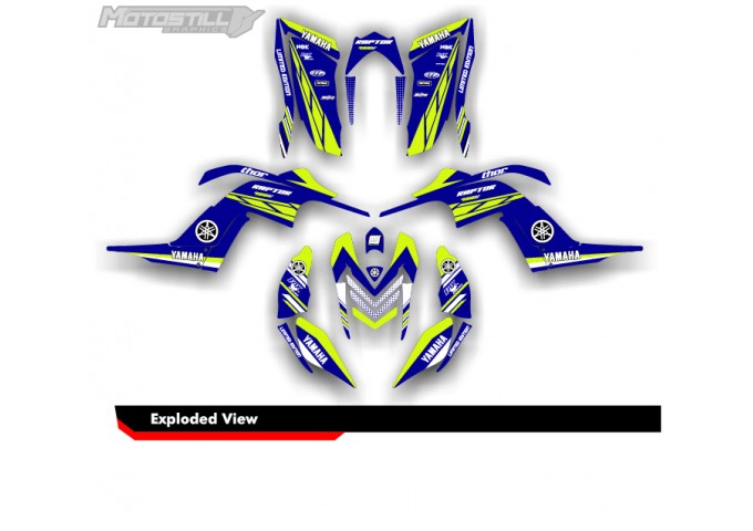 YAMAHA RAPTOR 700 2006-2013 ATV GRAPHIC STICKER SET DECAL KIT