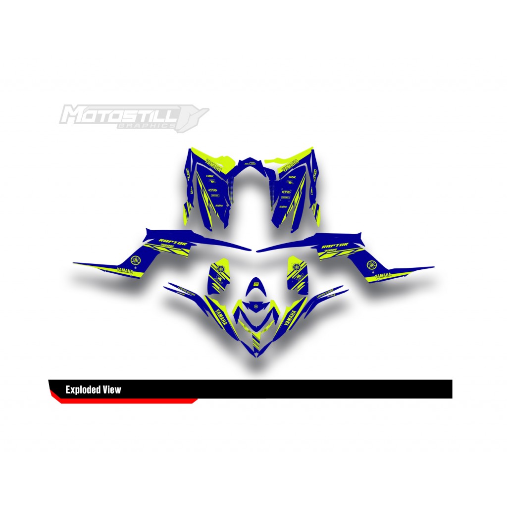 Yamaha Raptor 700 2006 - 2024 Graphıc Set - Decal Kıt
