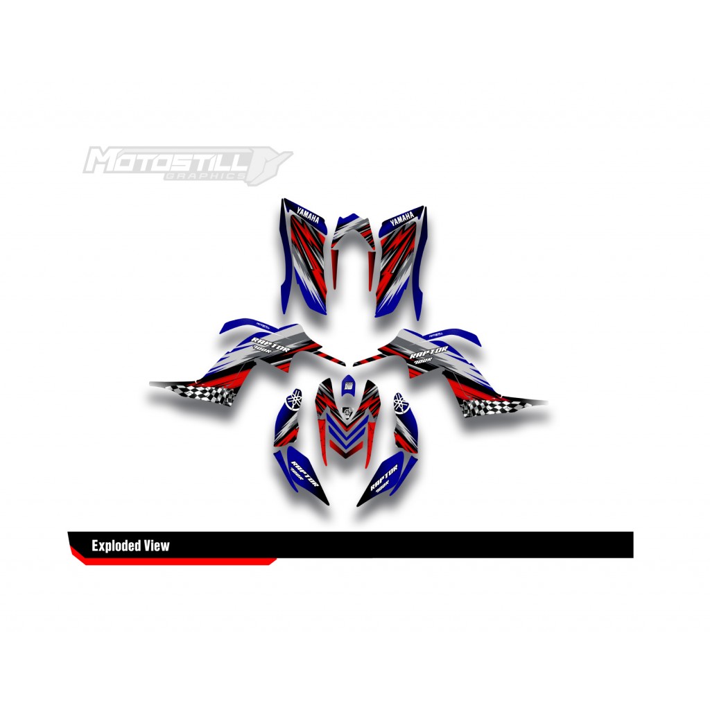 Yamaha Raptor 700 2006 - 2024 Graphıc Set - Decal Kıt