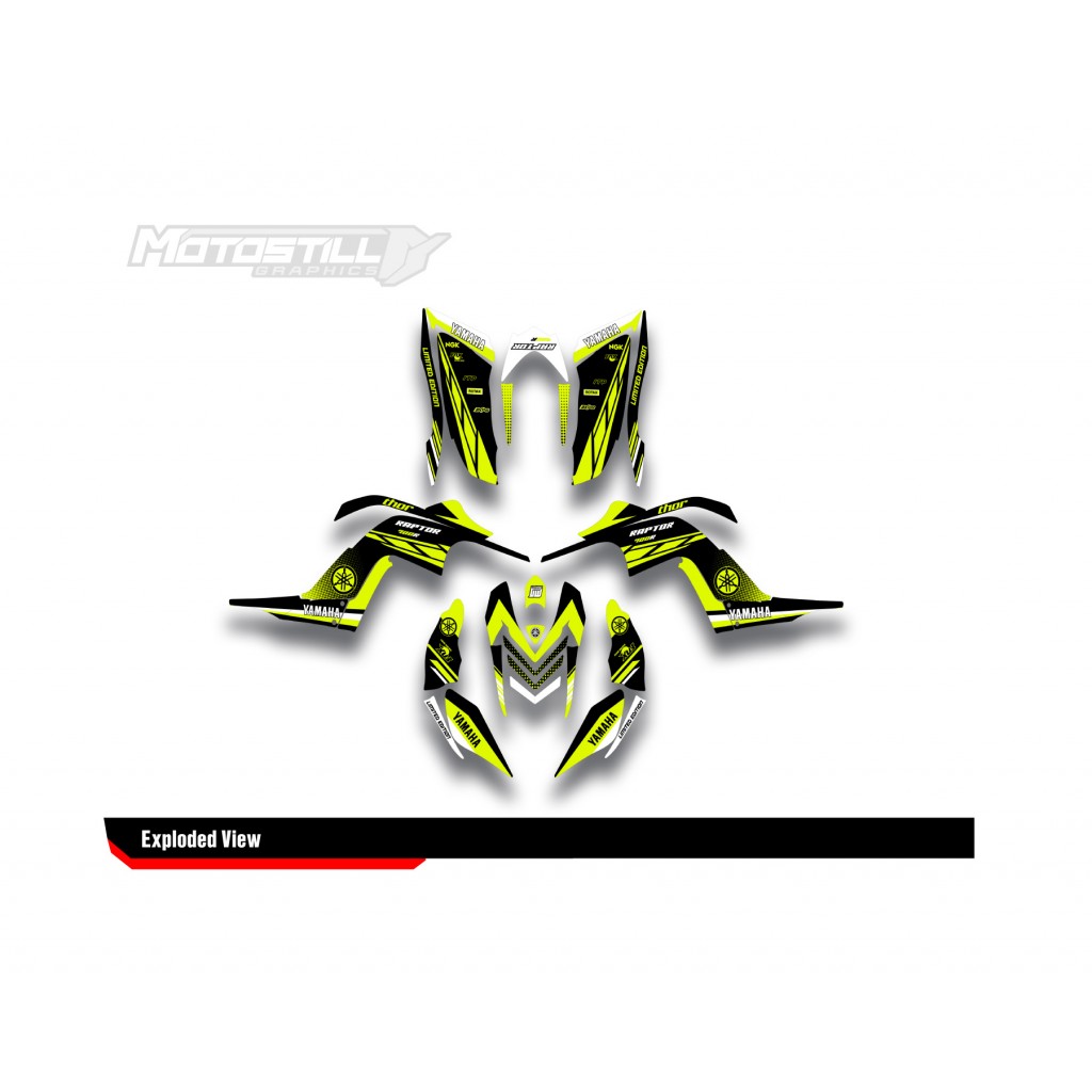 Yamaha Raptor 700 2006 - 2024 Graphıc Set - Decal Kıt