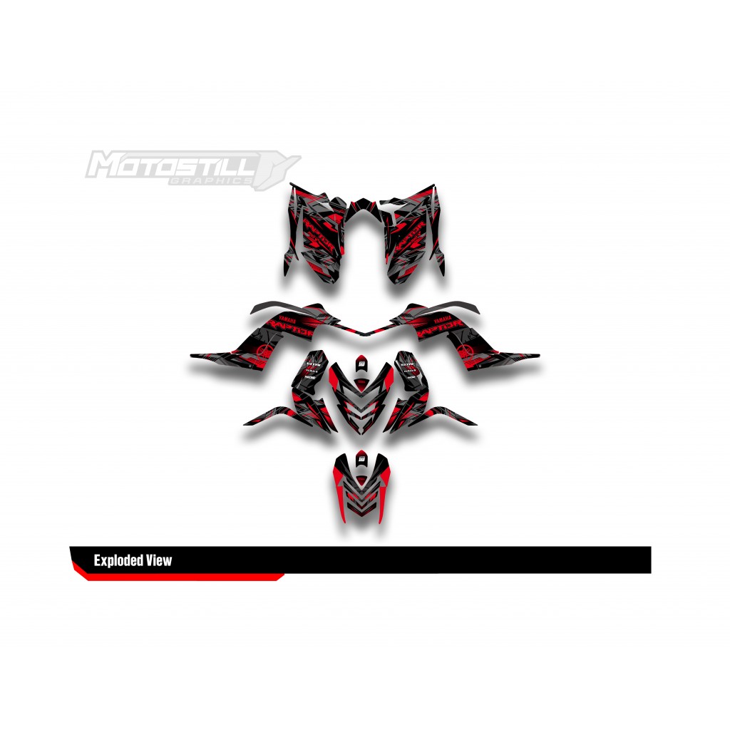 Yamaha Raptor 700 2006 - 2024 Graphıc Set - Decal Kıt