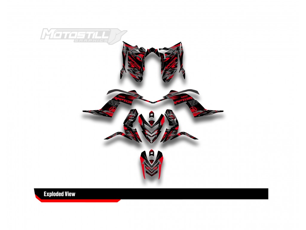 Yamaha Raptor 700 2006 - 2024 Graphıc Set - Decal Kıt