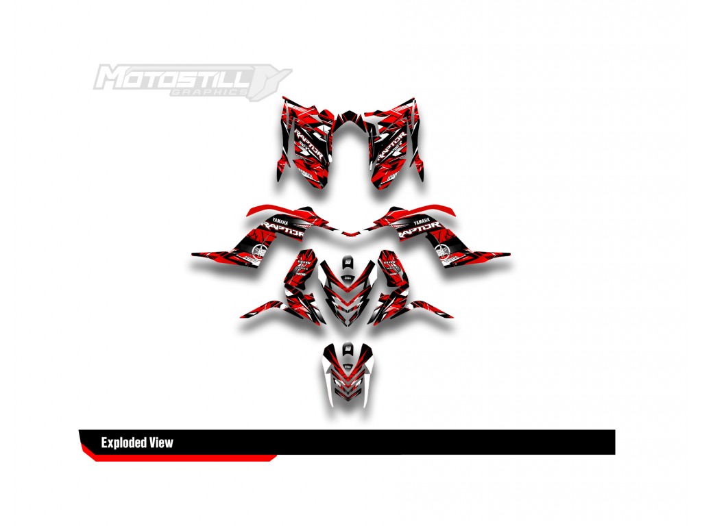 Yamaha Raptor 700 2006 - 2024 Graphıc Set - Decal Kıt