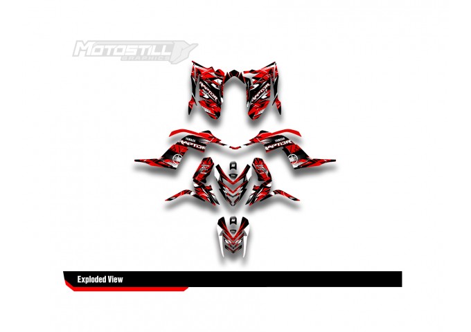 Yamaha Raptor 700 2006 - 2024 Graphıc Set - Decal Kıt