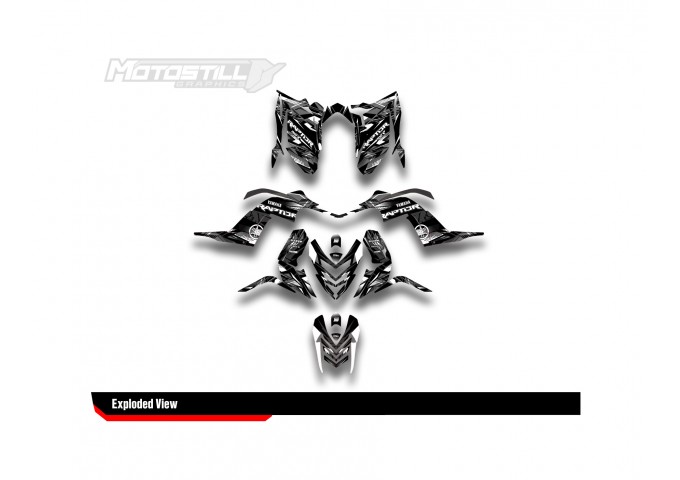 Yamaha Raptor 700 2006 - 2024 Graphıc Set - Decal Kıt