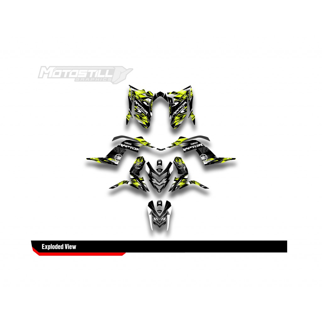 Yamaha Raptor 700 2006 - 2024 Graphıc Set - Decal Kıt