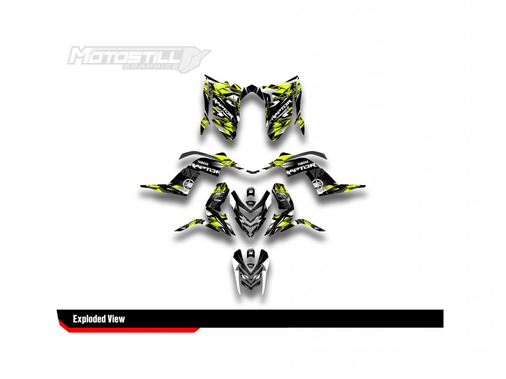 Yamaha Raptor 700 2006 - 2024 Graphıc Set - Decal Kıt
