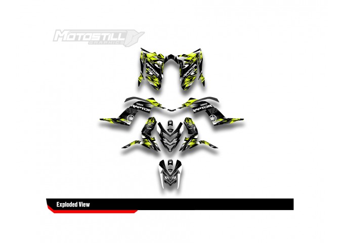 Yamaha Raptor 700 2006 - 2024 Graphıc Set - Decal Kıt