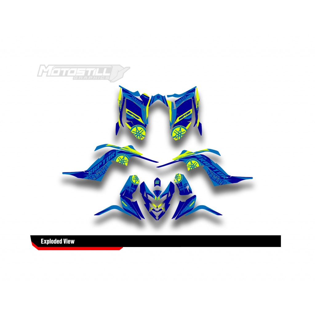 Yamaha Raptor 700 2006 - 2024 Graphıc Set - Decal Kıt