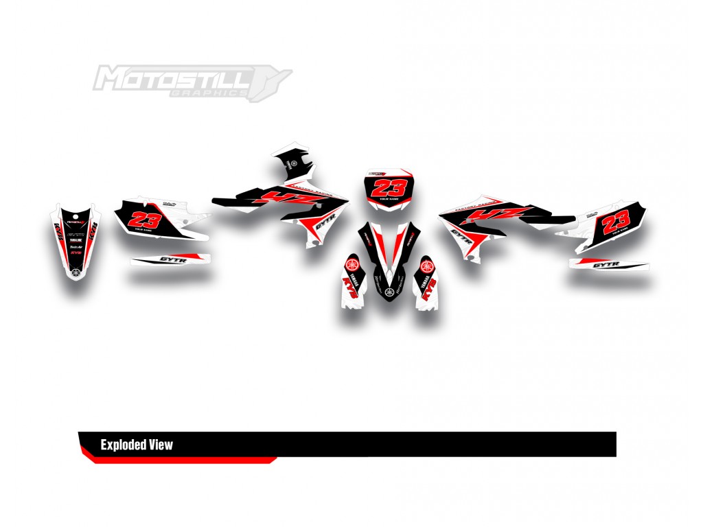 YAMAHA YZF 250 2019-2023 GRAPHIC STICKER SET DECAL KIT