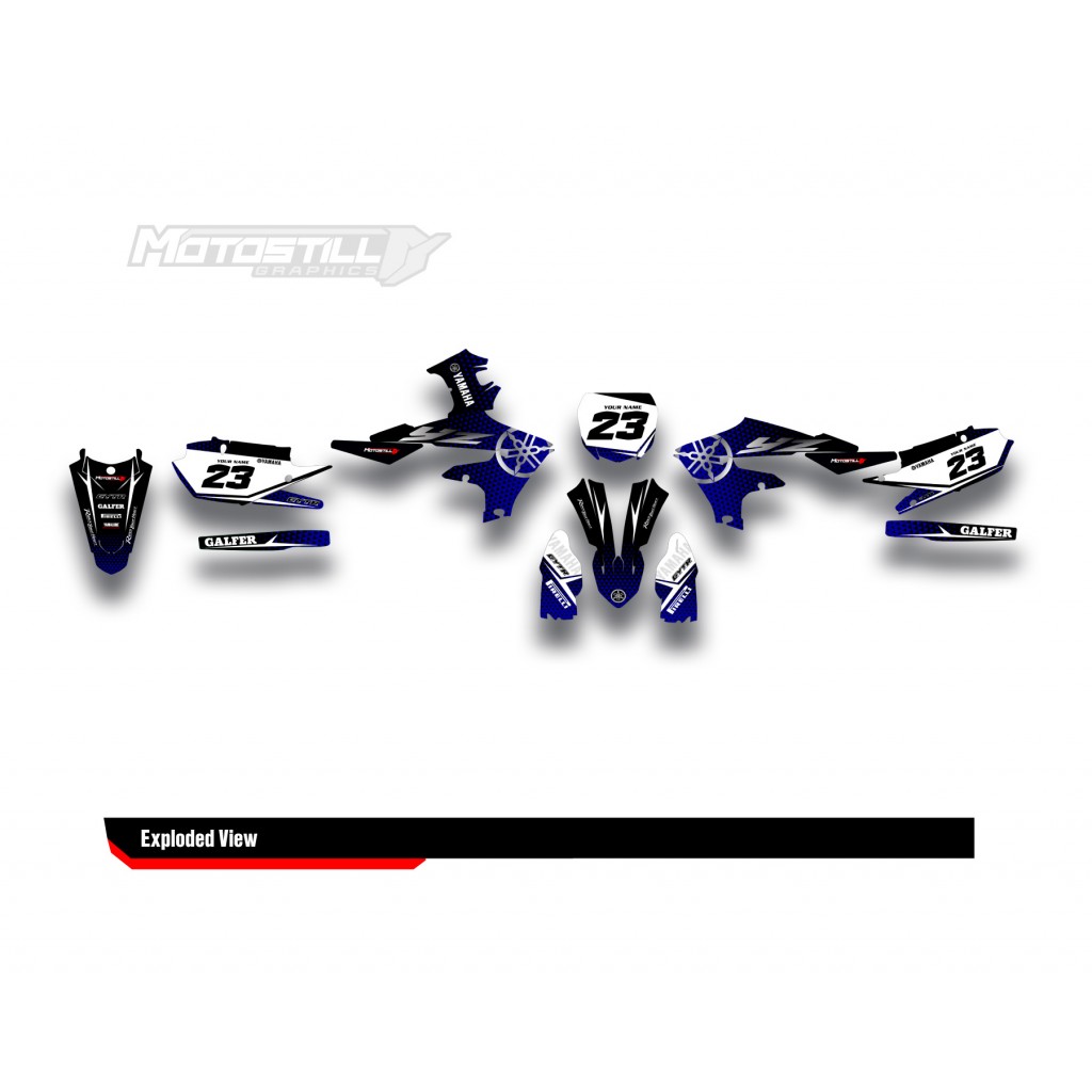 YAMAHA YZ450F 18-22 / YZ250F 19-22 GRAPHIC SET DECAL KIT
