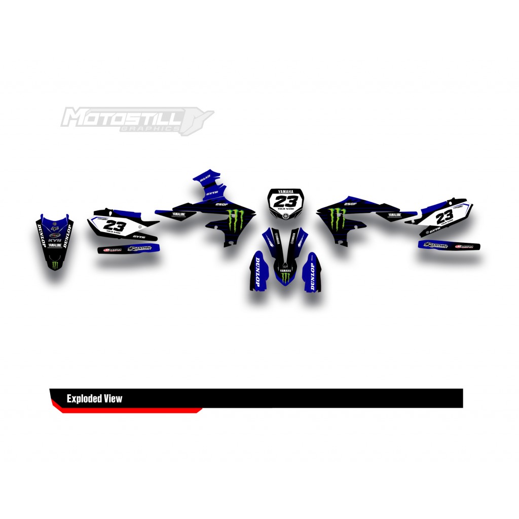 YAMAHA YZ450F 18-22 / YZ250F 19-22 GRAPHIC SET DECAL KIT