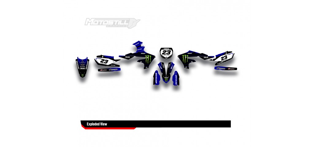 YAMAHA YZ450F 18-22 / YZ250F 19-22 GRAPHIC SET DECAL KIT