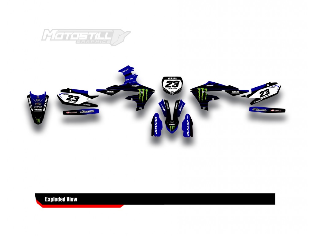 YAMAHA YZF 250 2019-2023 GRAPHIC STICKER SET DECAL KIT