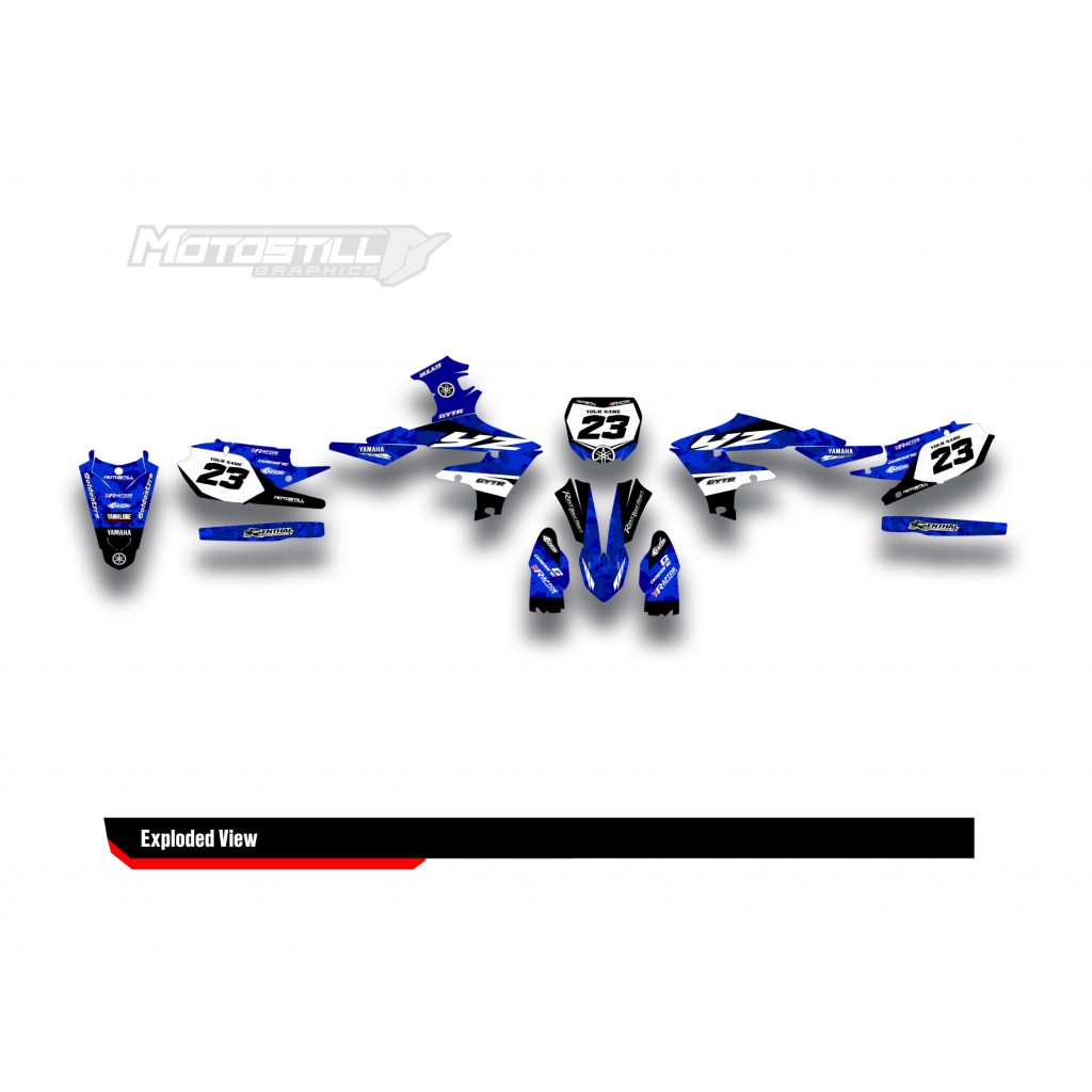 YAMAHA YZ450F 18-22 / YZ250F 19-22 GRAPHIC SET DECAL KIT