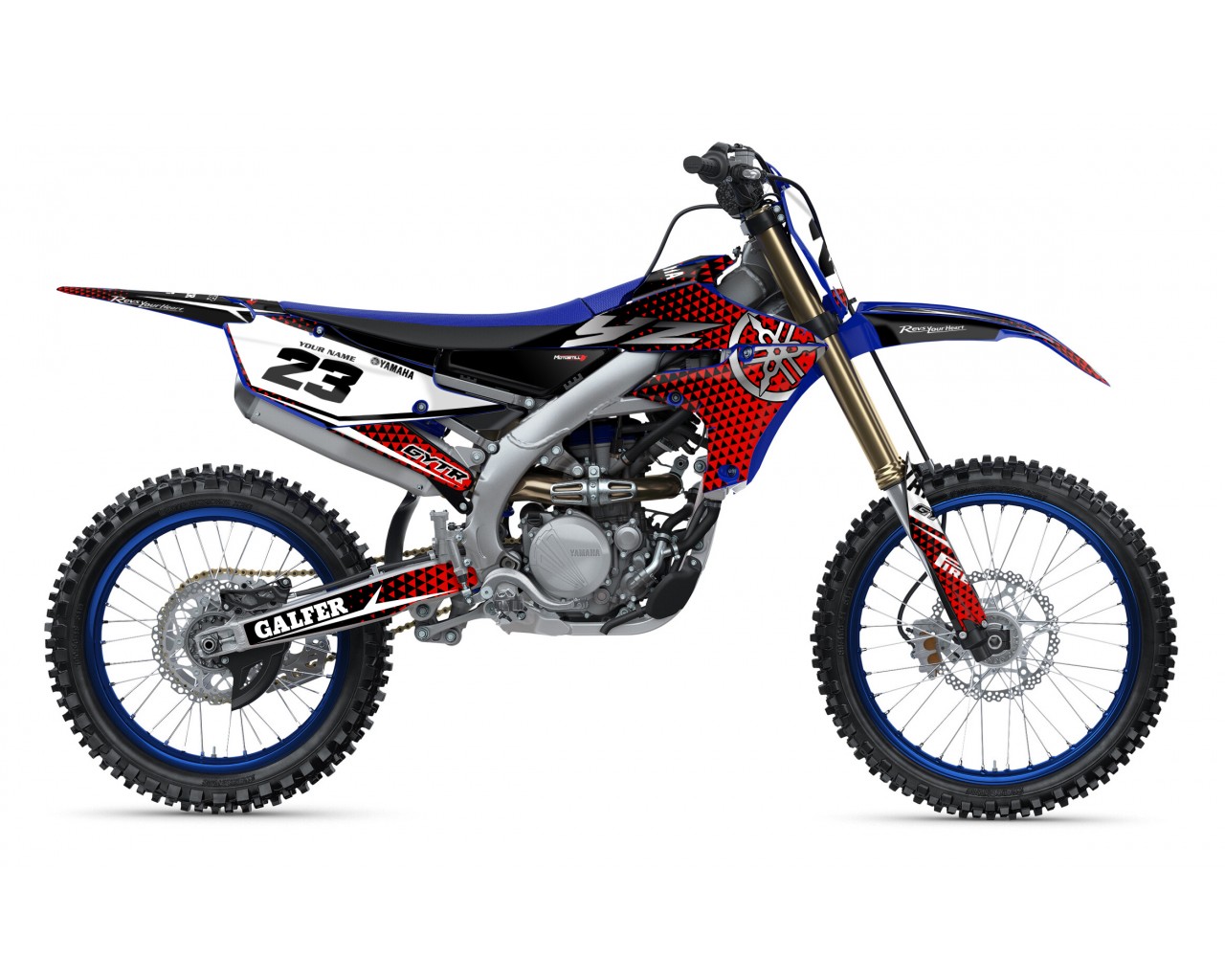 YAMAHA YZ450F 18-22 / YZ250F 19-22 GRAPHIC SET DECAL KIT