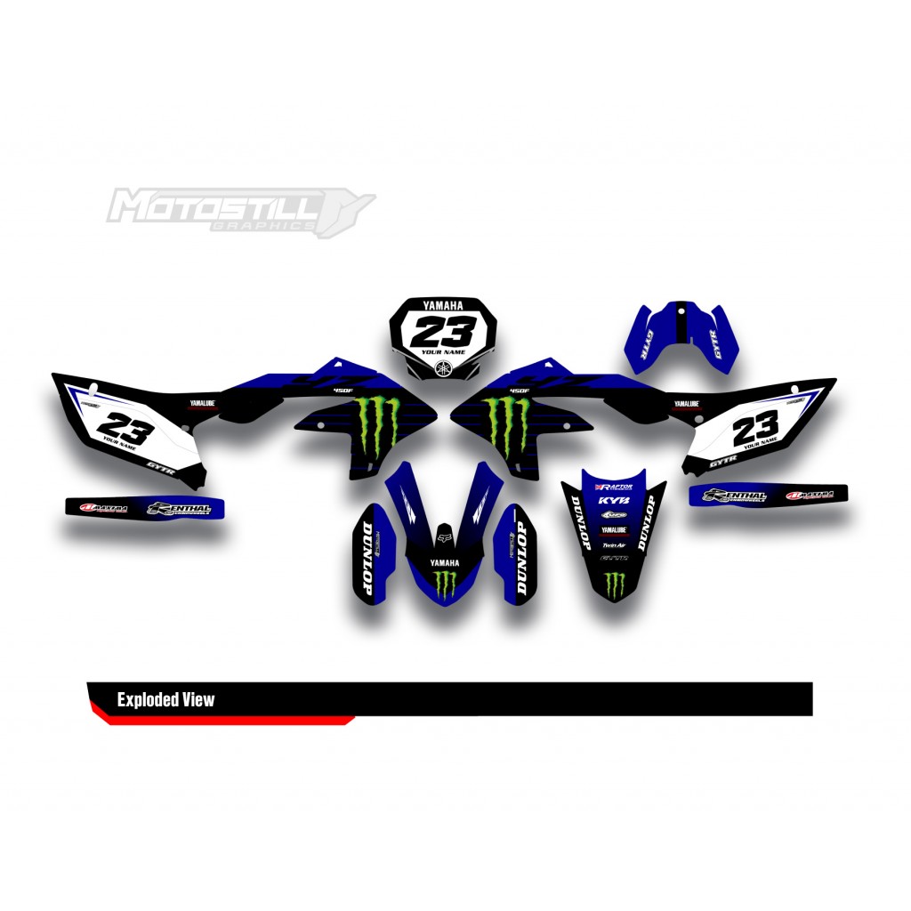 YAMAHA YZ 450 F GRAPHIC STICKER SET DECAL KIT