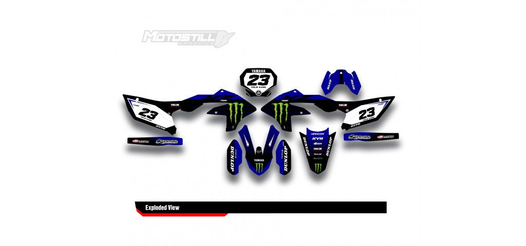 YAMAHA YZ 450 F GRAPHIC STICKER SET DECAL KIT